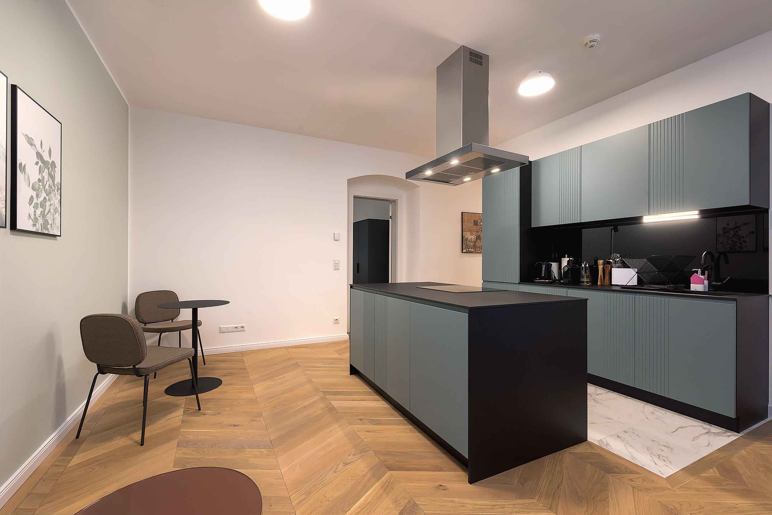 kitchen in two-bedroom comfort suite