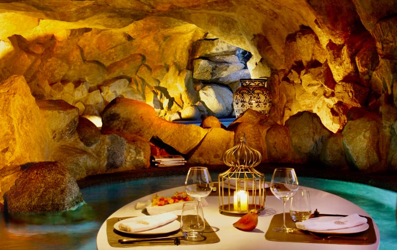 Dinner in the Grotto at Las Ventanas al Paraiso A Rosewood Resort