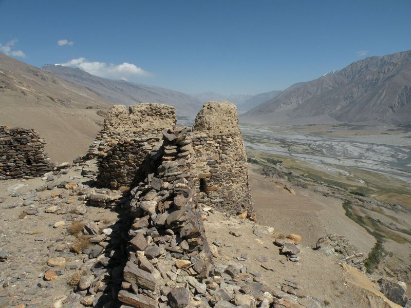 Image of rock formation in Badakhshan Tajikistan