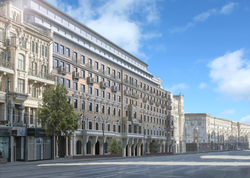 A rendering of the proposed Corinthia hotel in Moscow