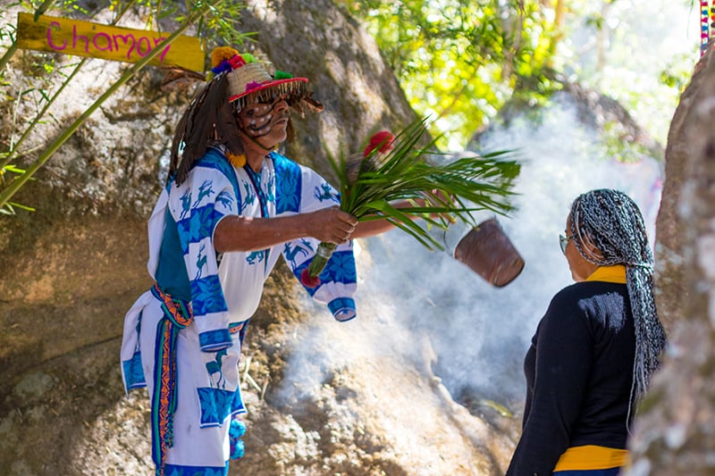 Casa Velas Huichol ceremony