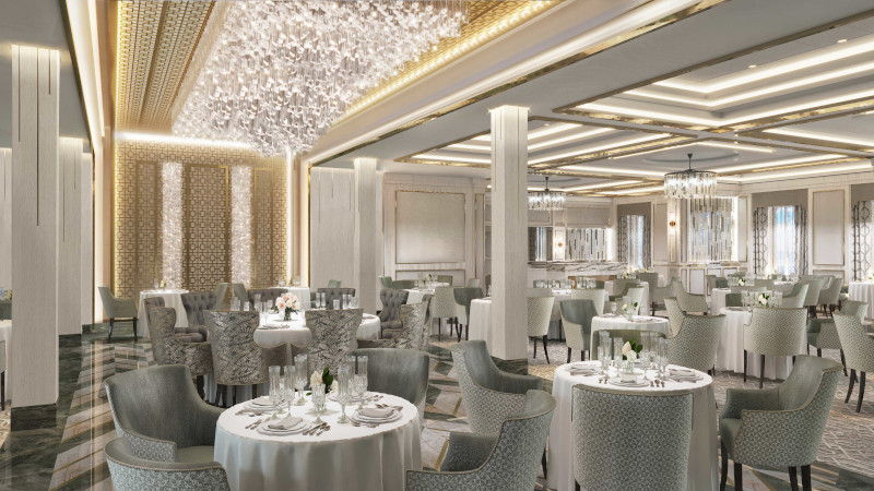 Image of the a dining room in Seven Seas Splendor 