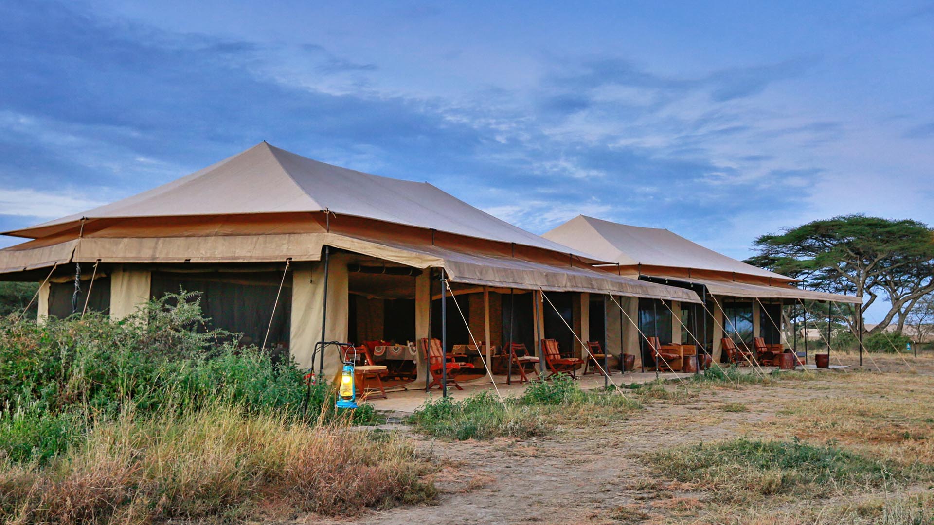 Image of newly renovated camp out in Tanzania 