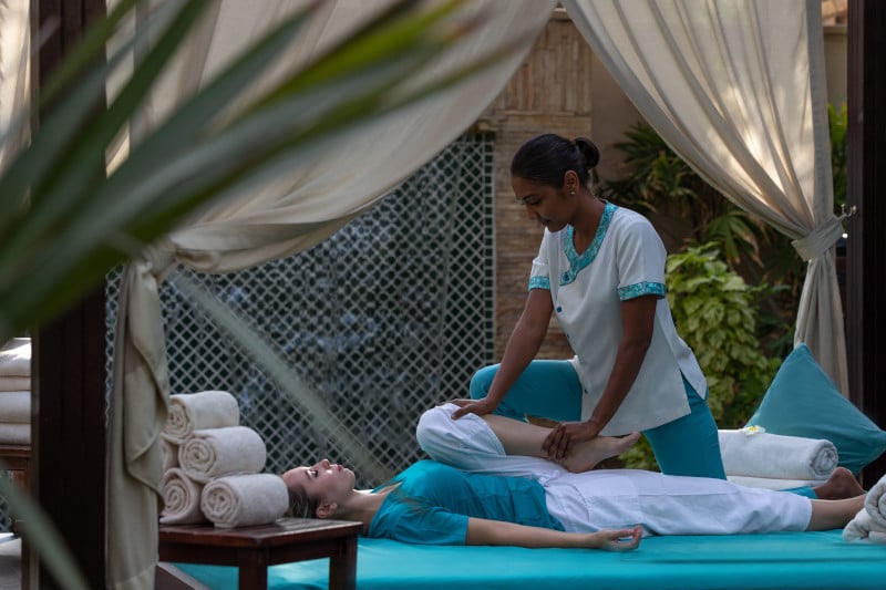 Image of woman getting a massage 