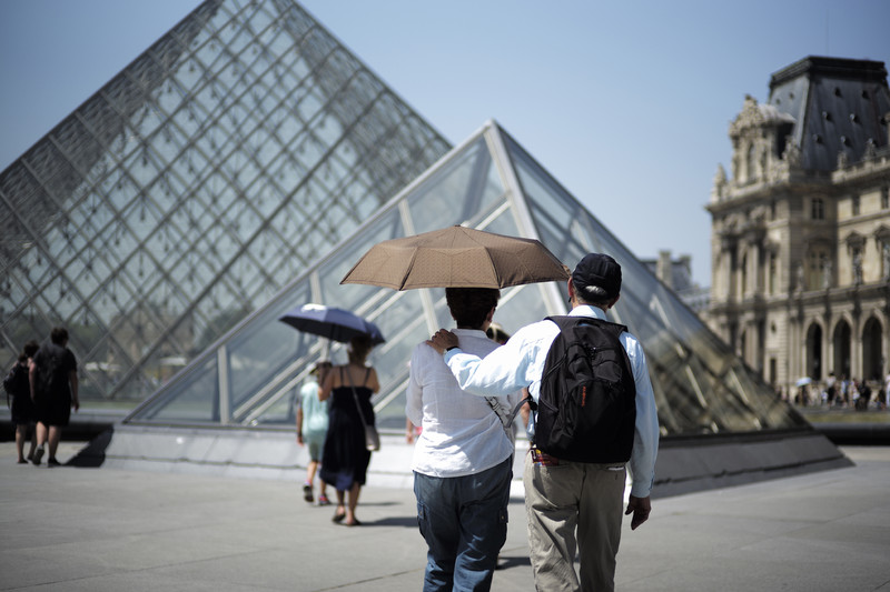Louvre heatwave