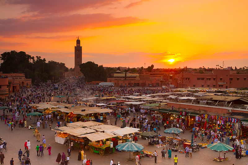Marrakech Morocco food market