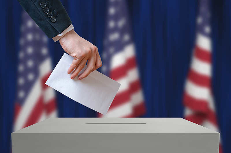 US election ballot - vote - voting
