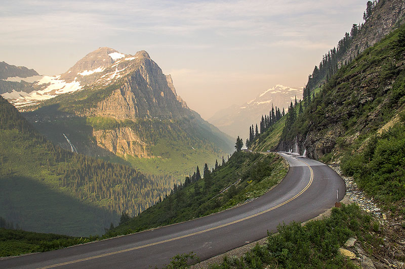 Going-to-the-Sun Road in Glacier National Park Montana