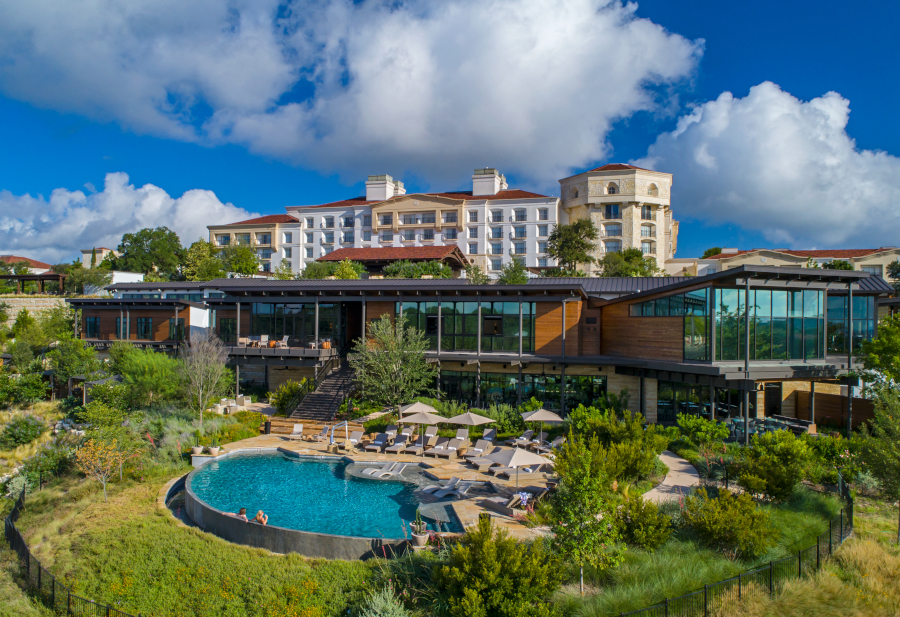 La Cantera Resort  Spa exterior with the pool visible