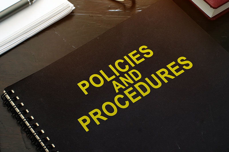 Policies and procedures notebook