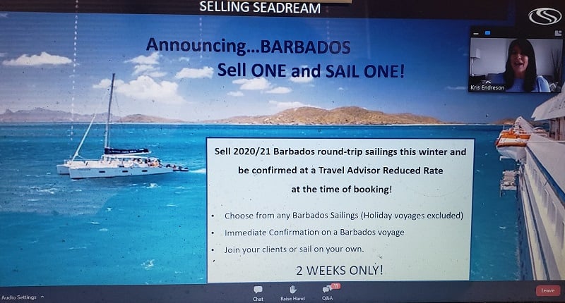 SeaDream US Trade Webinar