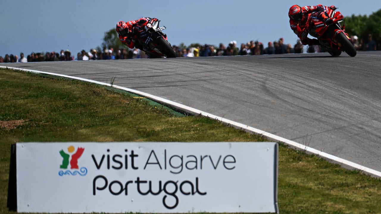 The MotoGP race of the Portuguese Grand Prix at Autodromo do Algarve