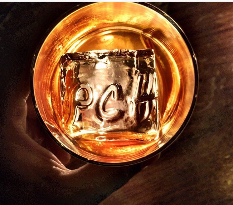 Pacific Cocktail Haven branded ice