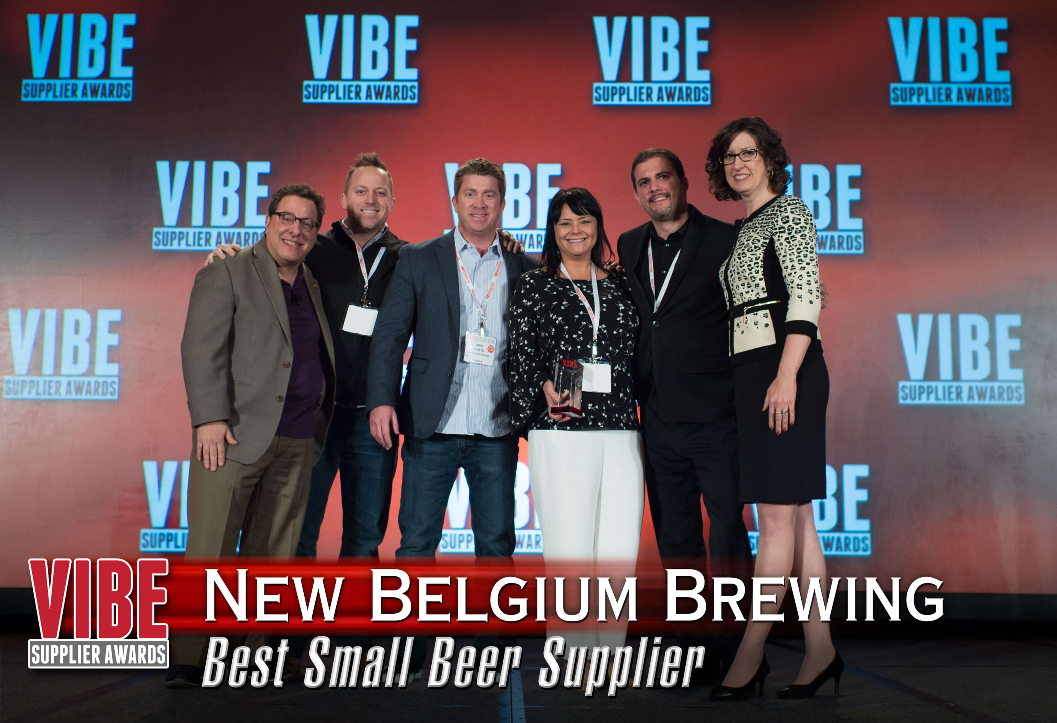 2018 VIBE Supplier Award for Best Small Beer Supplier to New Belgium Brewing