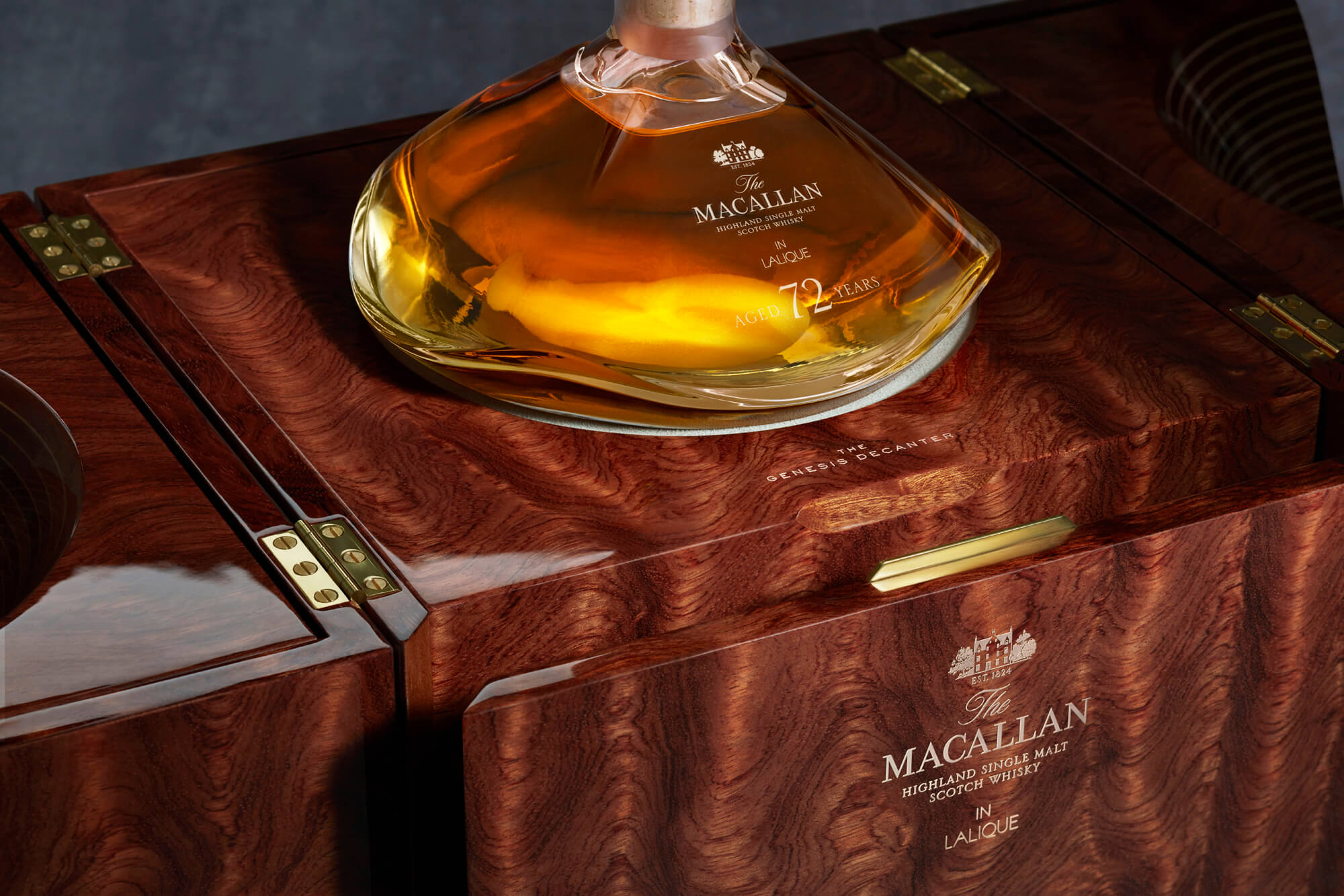 The Macallan 72 Years Old in Lalique The Genesis Decanter single malt