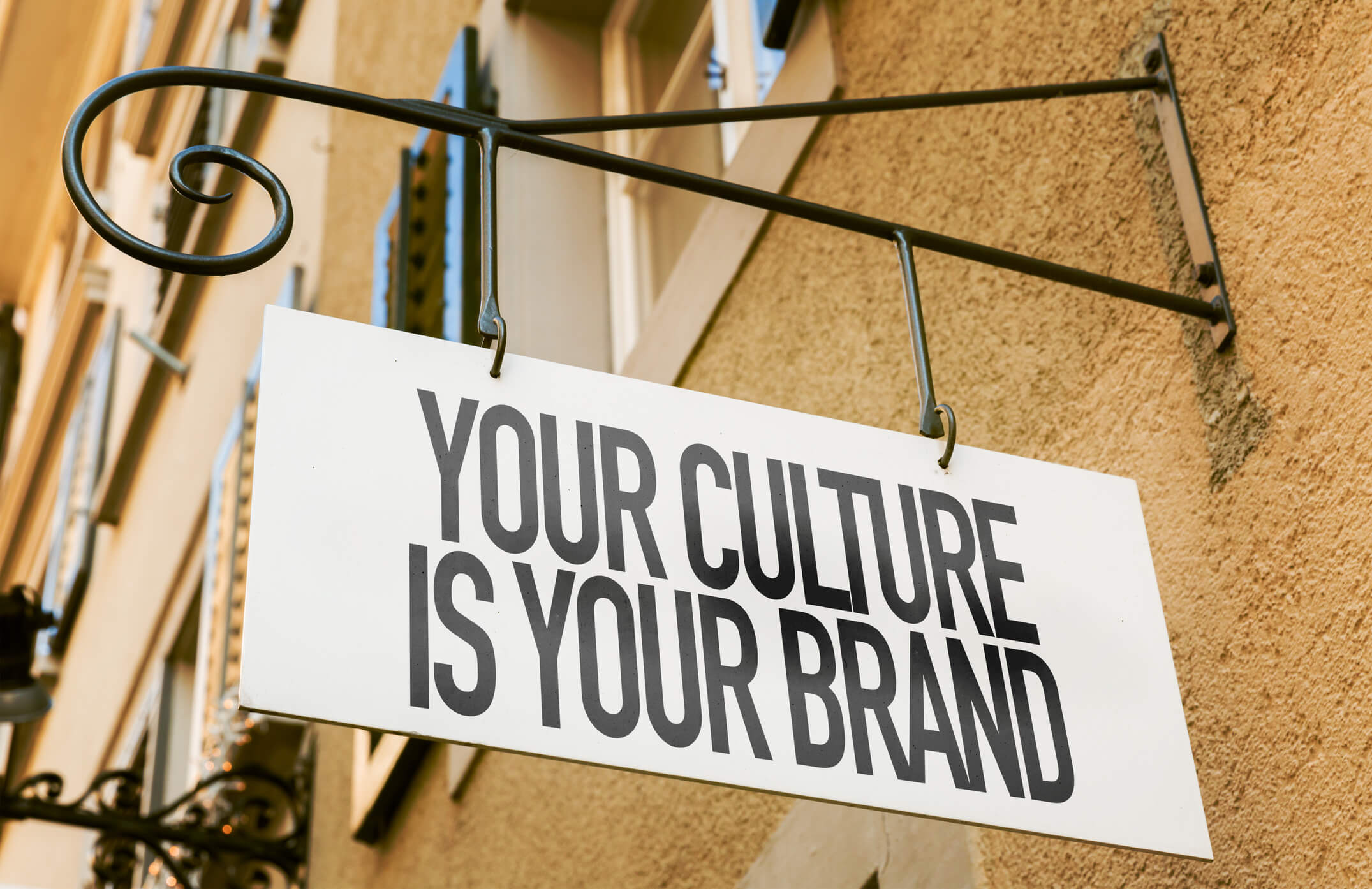 Your Culture is Your Brand cafe sign