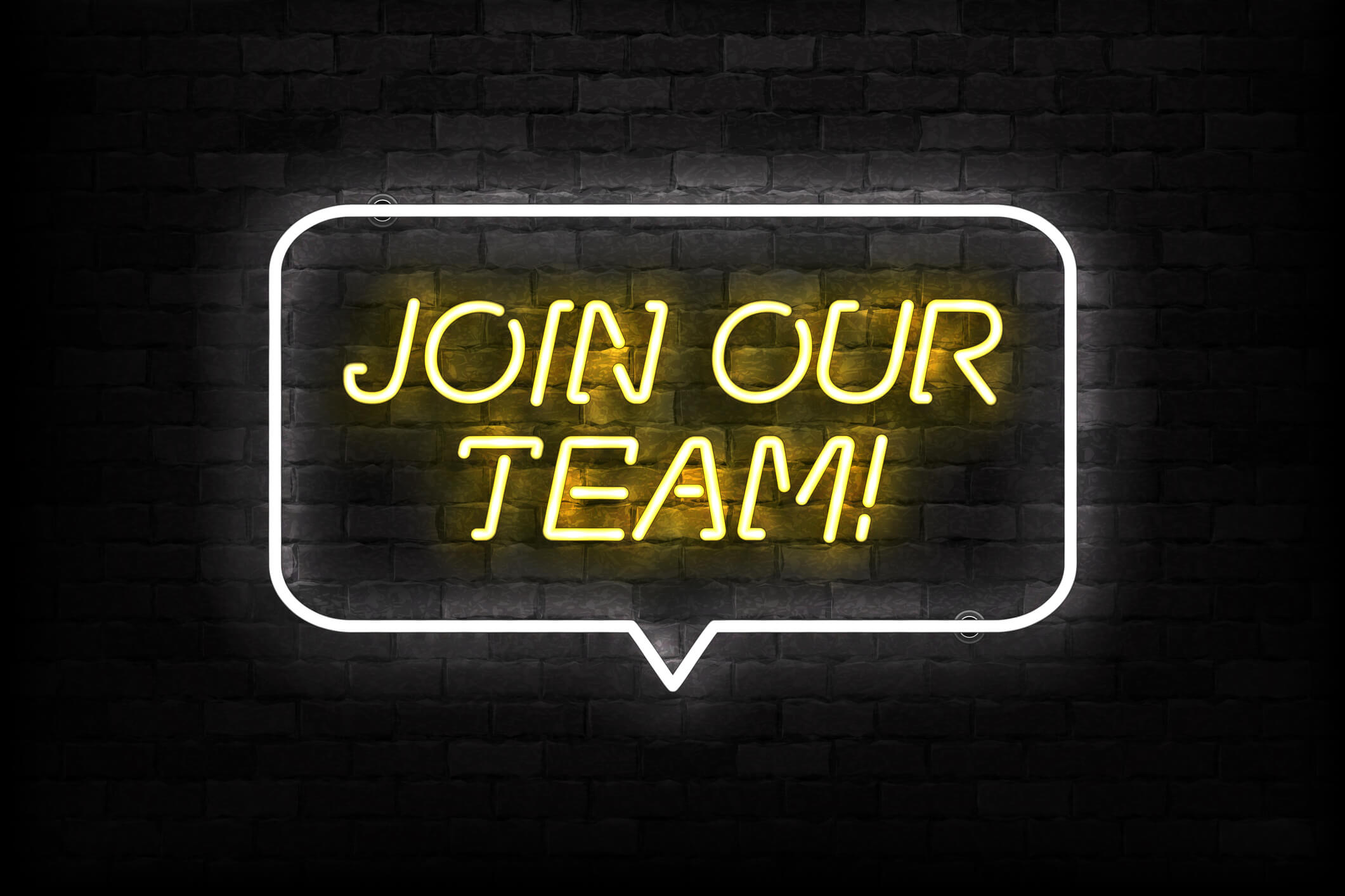 Join Our Team neon sign vector