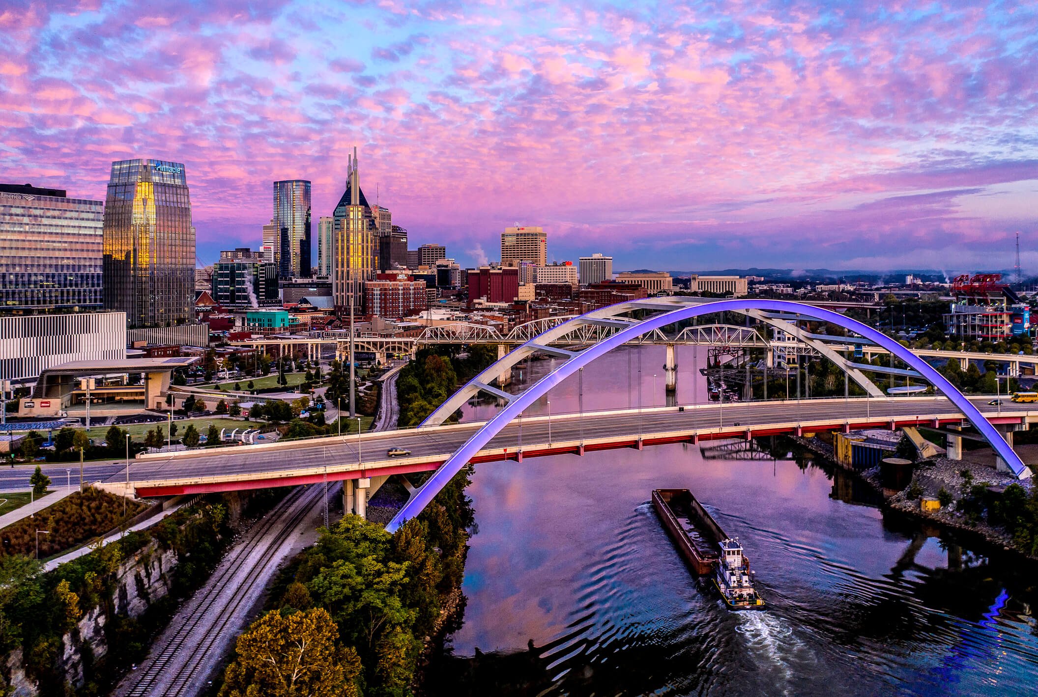 Nashville TN aerial view