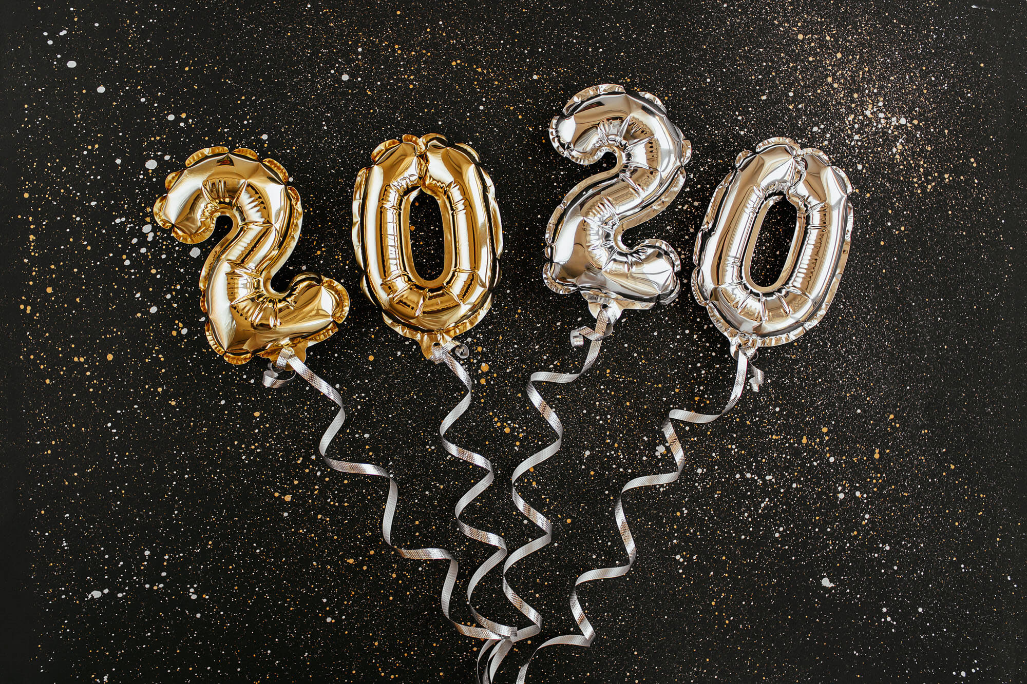 Year 2020 foil balloons