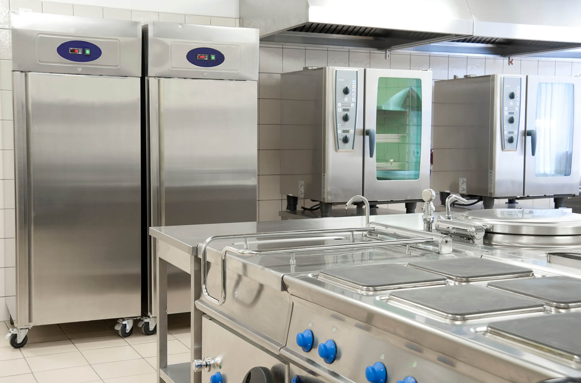 A clean professional commercial kitchen