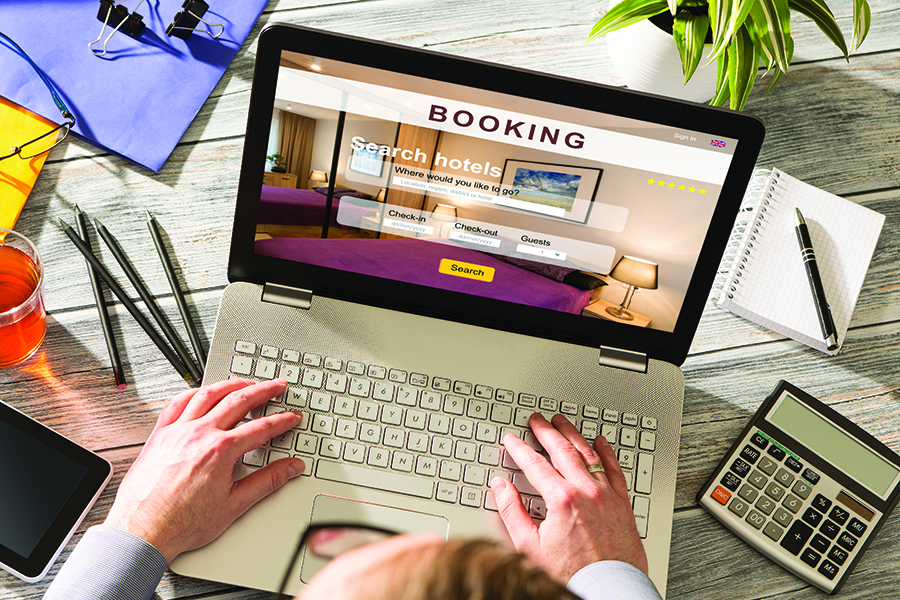 Booking a hotel room online