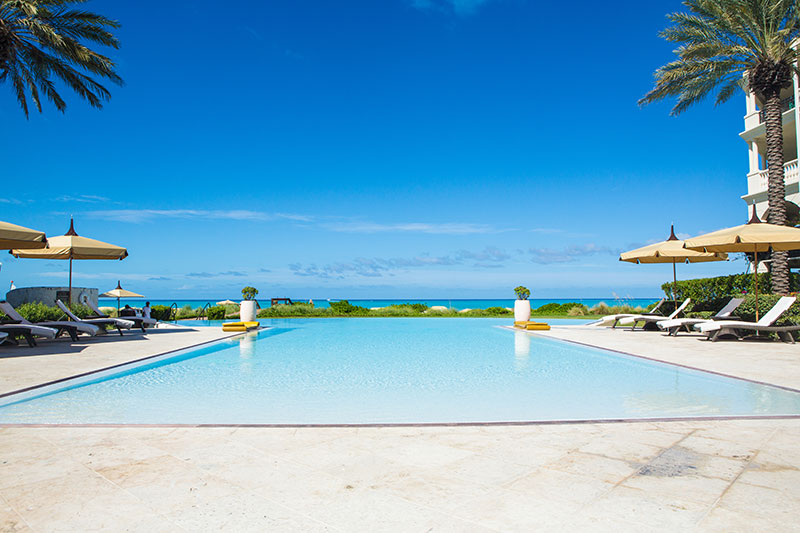 Hotel pool at The Somerset on Grace Bay