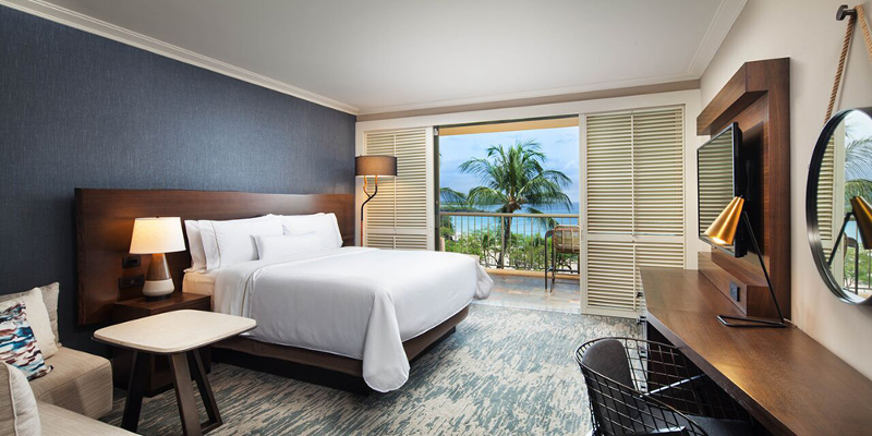 A view of one of the resorts new rooms