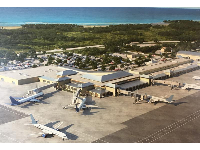Top view of Cyril E King Airport in Virgin Islands 