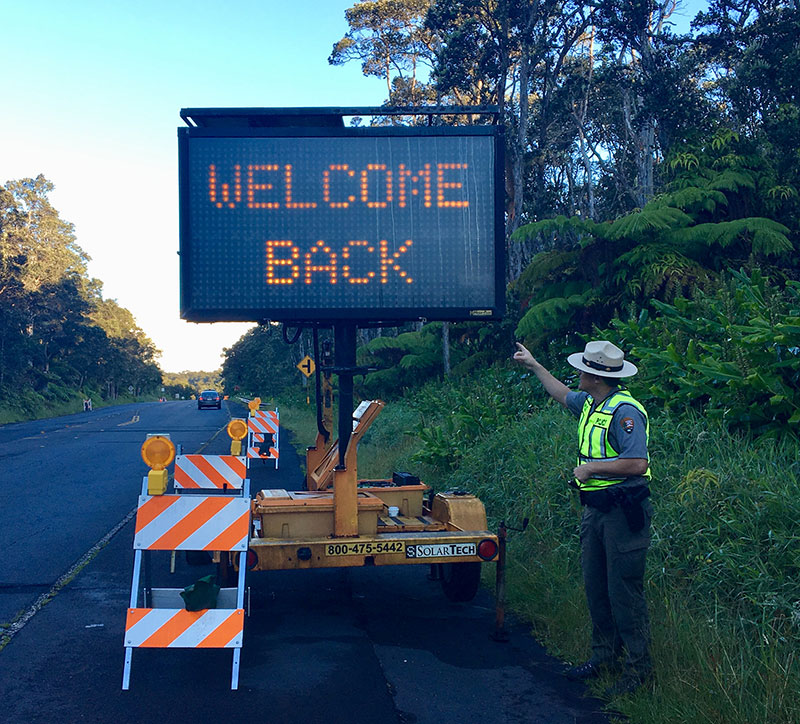 Hawaii Volcanoes National Park Reopening