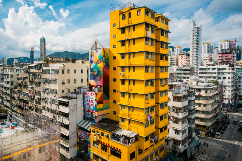 Image of a building in Chinas Sham Shui Po District 