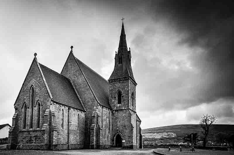 Church in Kinvara County Galway Ireland