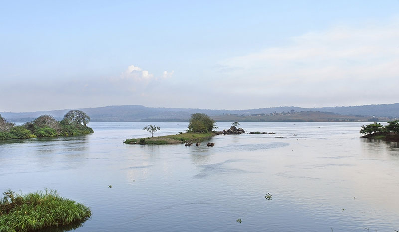 View of the Nile River in Africa
