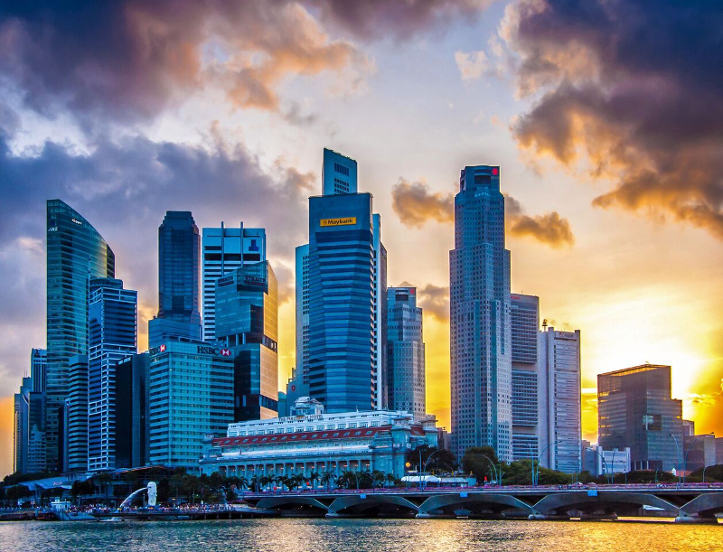 Image of Skyscrapers in Singapore 