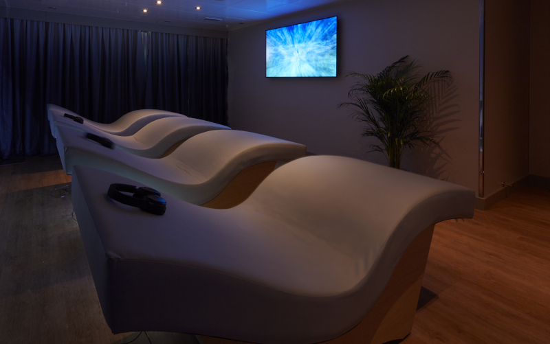 Image of meditation chairs in the new spa concept 