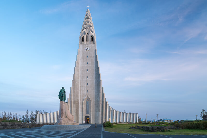 Hallgrimskirkja church in Iceland 