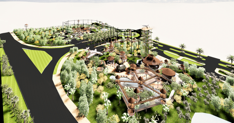 Rendering of the new theme park 
