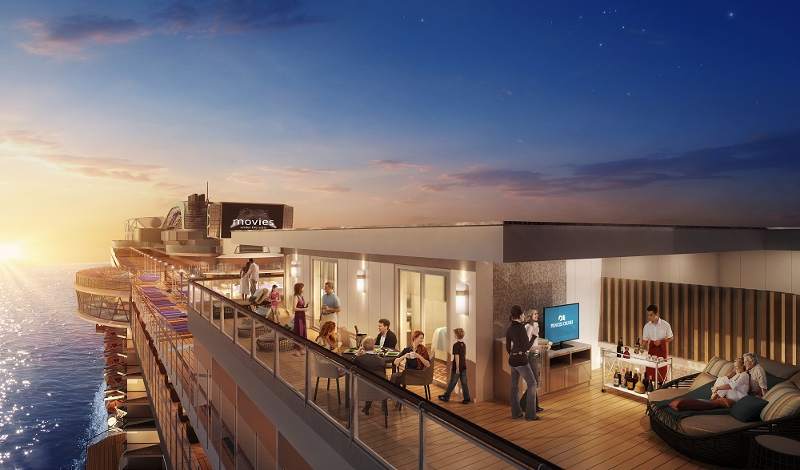 A rendering of the new Sky Suites