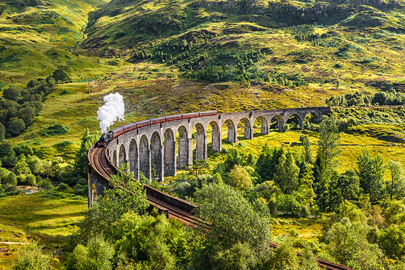 Jacobite steam train Scotland