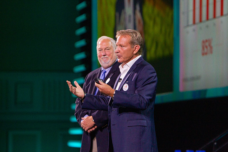 Roger Block and John Lovell at the Travel Leaders EDGE Conference 