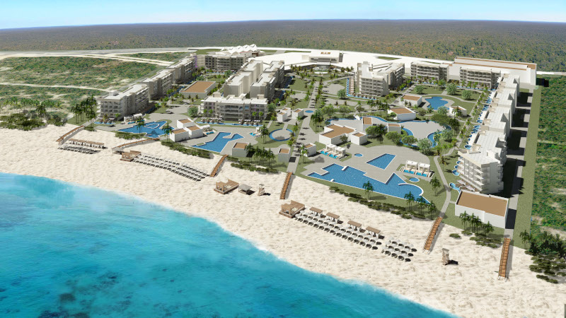 Master plan of the upcoming resort in the Caribbean island 