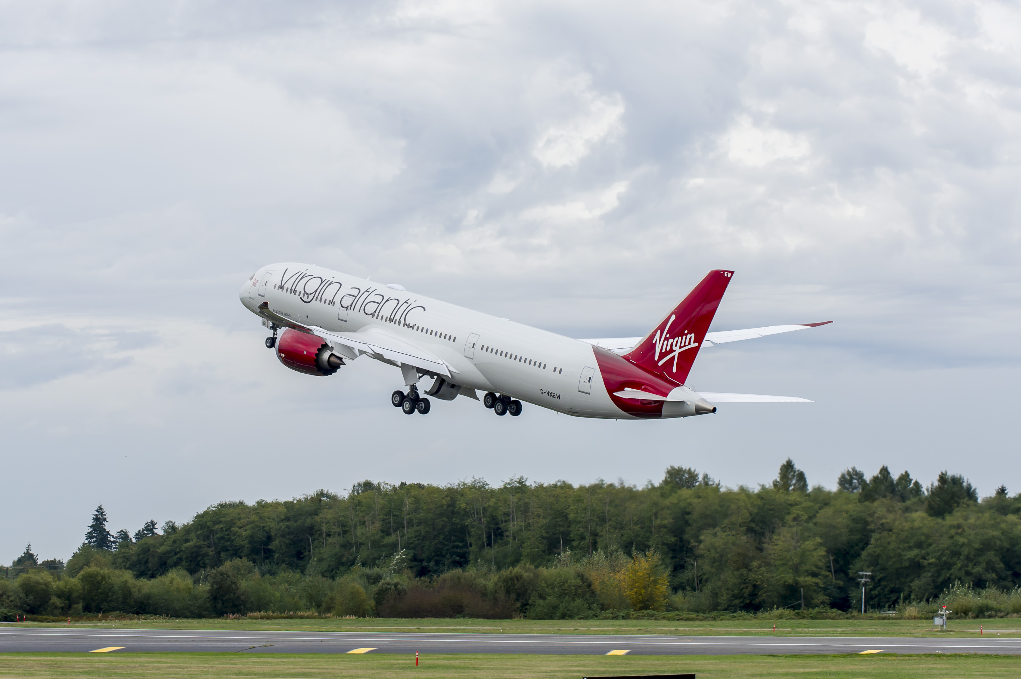 Virgin Atlantic Plane Taking Off 
