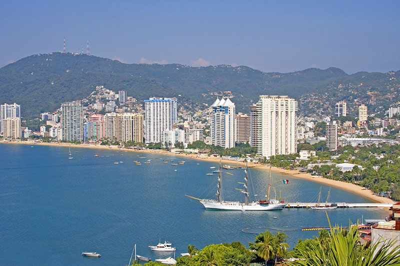 Beach in Acapulco Mexico