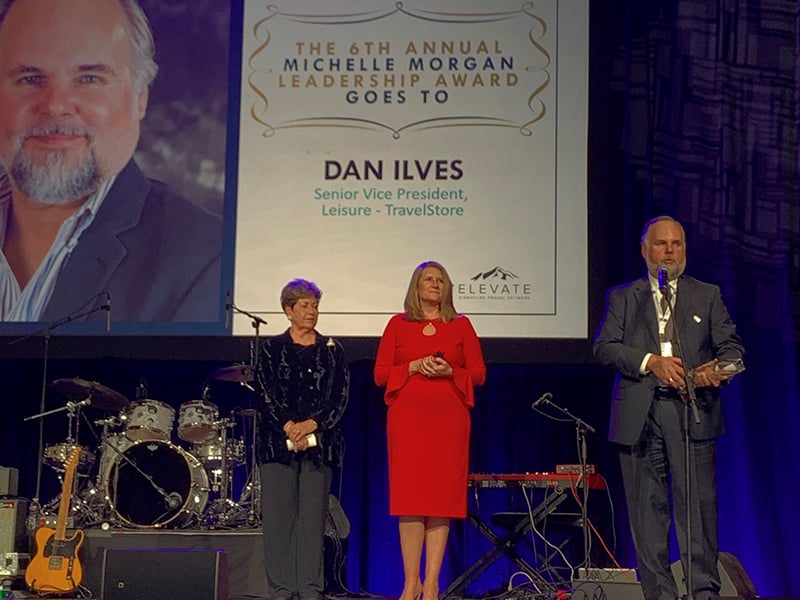 Dan Ilves of TravelStore receives Michelle Morgan Leadership Award 