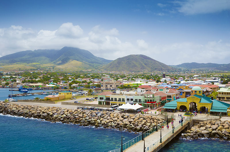 Port Zante in Basseterre town St Kitts And Nevis