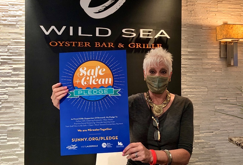 Debbie Freedmann of Wild Sea Oyster Bar  Grill Greater Fort Lauderdale FL  for the Safe  Clean Pledge