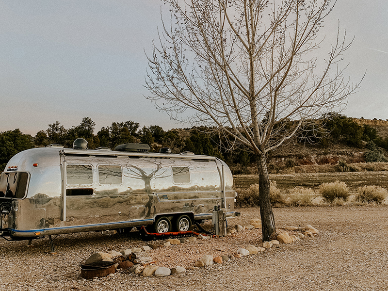 Yonder campsite Airstream