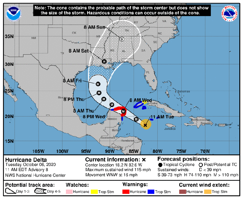 Hurricane Delta - National Hurricane Center 