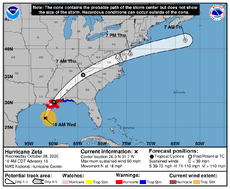 Hurricane Zeta - National Hurricane Center