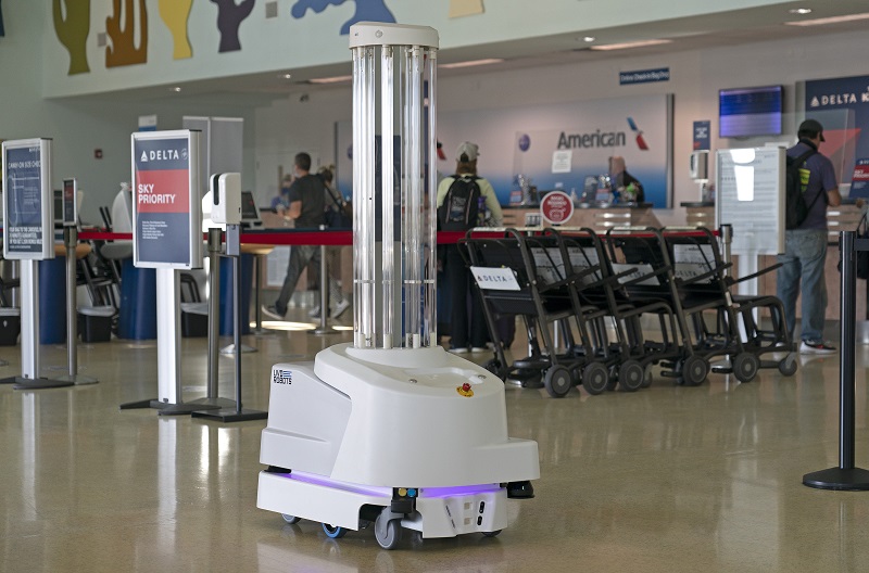 Sanitizing Robot Key West International Airport 