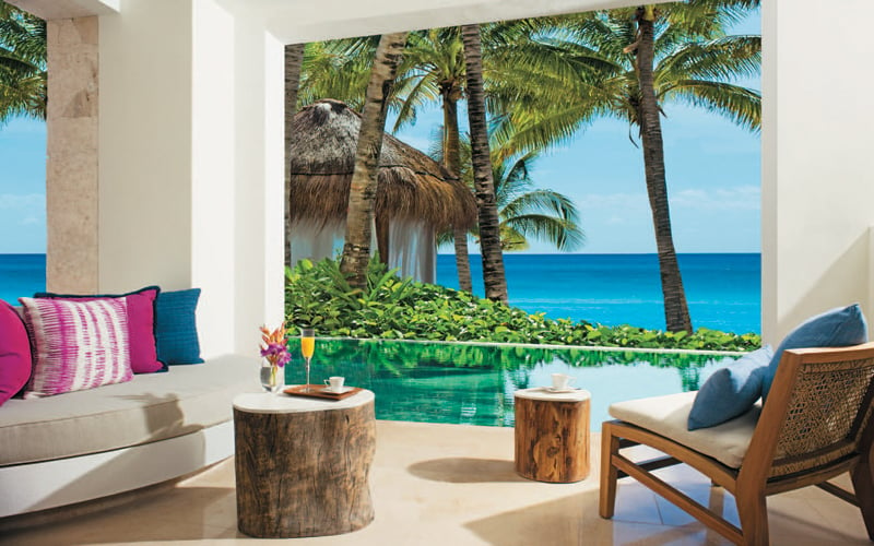Secrets Cap Cana Resort  Spa has bungalow-style and swim-out suites as well as an expansive infinity pool